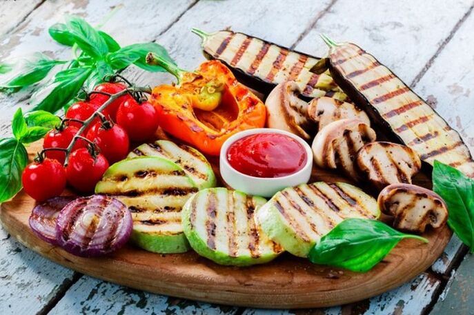 grilēti dārzeņi svara zaudēšanai